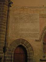 Le Puy en Velay - Eglise Saint Laurent - Dedicace de Bernard de Montaigu (2)